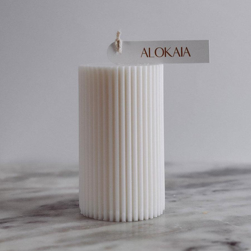 Alokaia - Roma Column Short Candle - Twostreetsover