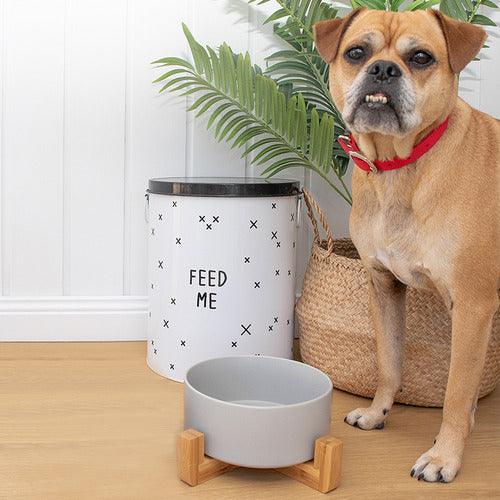 Louie Living - Ceramic Pet Bowl With Stand - Twostreetsover