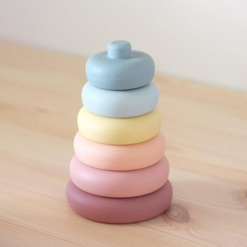 The Living Textiles - Silicone Ring Stacking Tower - Twostreetsover