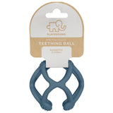 The Living Textiles - Silicone Teething Ball Steel Blue - Twostreetsover