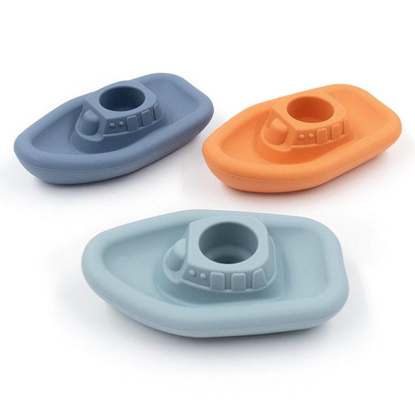 The Living Textiles - Silicone Tub Time Tug Boats 3pk - Twostreetsover